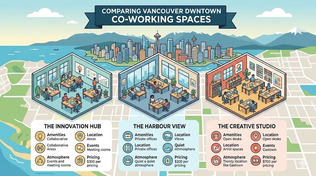 Downtown Vancouver Co-Working Spaces: Pricing, Terms, and What Reviews Actually Tell You